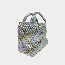 Load image into Gallery viewer, Lexi Metallic Woven Tote by Ahdorned