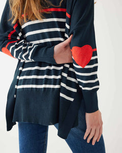 Amour Sweater with Heart Patch by MERSEA