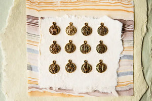 Zodiac Earrings in gold plate