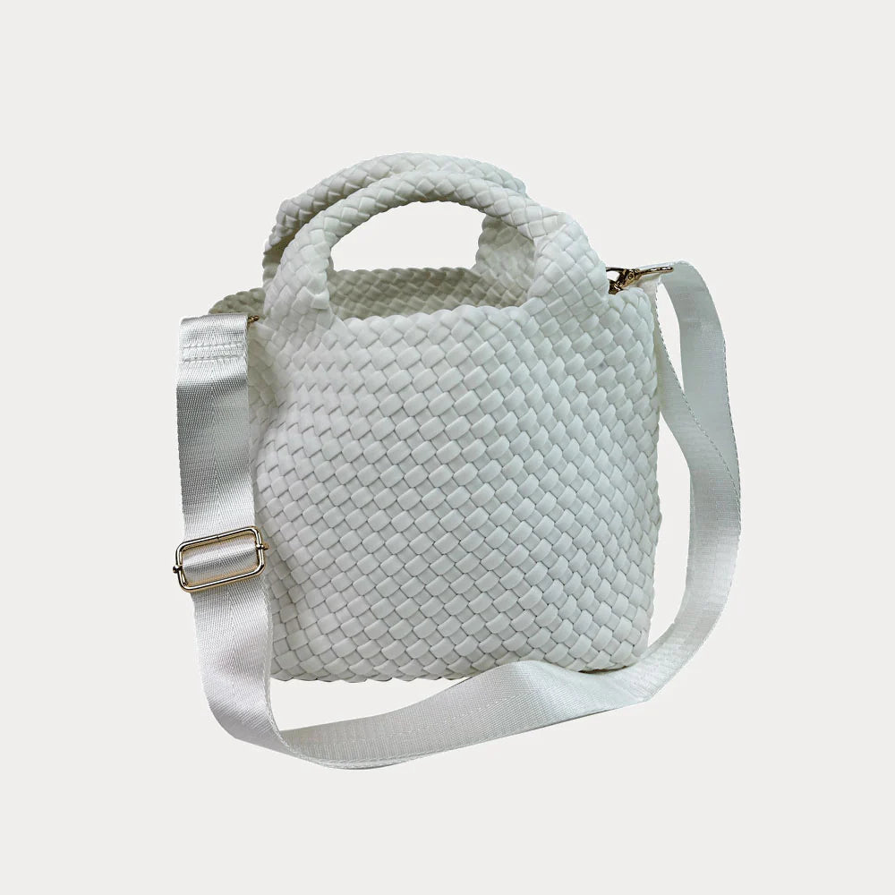 Lucy Small Woven Neoprene Tote by Ahdorned