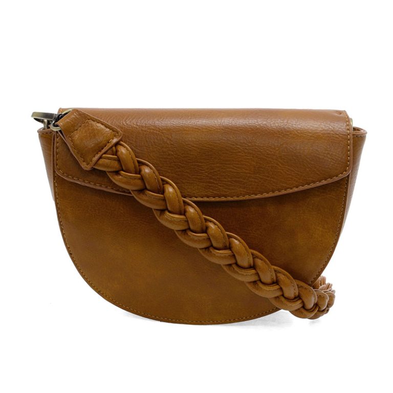 Linda Crescent Crossbody w/ Braided Strap