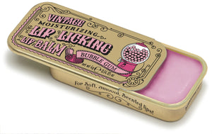 vintage lip balm tins in assorted flavors