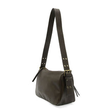 Load image into Gallery viewer, Morgan Buckle Shoulder Bag in Dark Moss