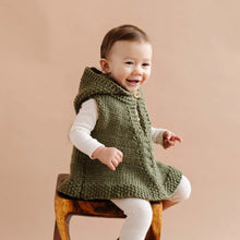 Load image into Gallery viewer, Children&#39;s Knit Poncho with Hood