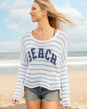 Load image into Gallery viewer, Beach Striped Crew Sweater