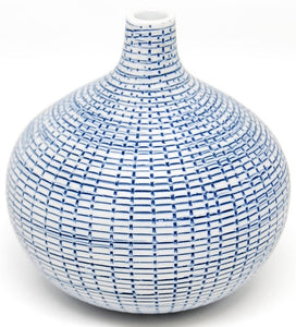 524W71BLUE CONGO TINY L - WO71 BLUE Porcelain bud vase