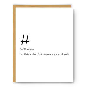 Hashtag Social Media Definition - Everyday Card