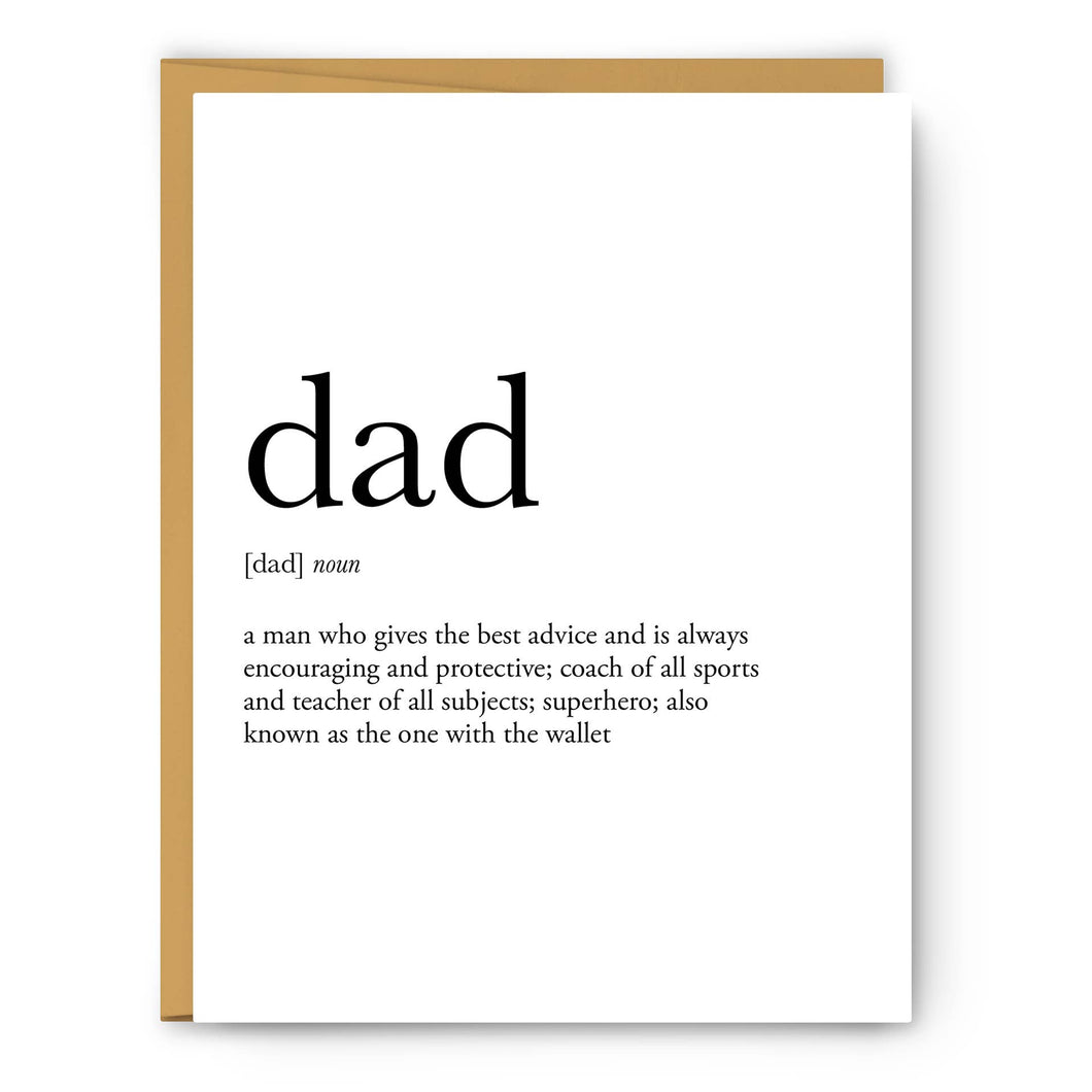Dad Definition - Father's Day Card
