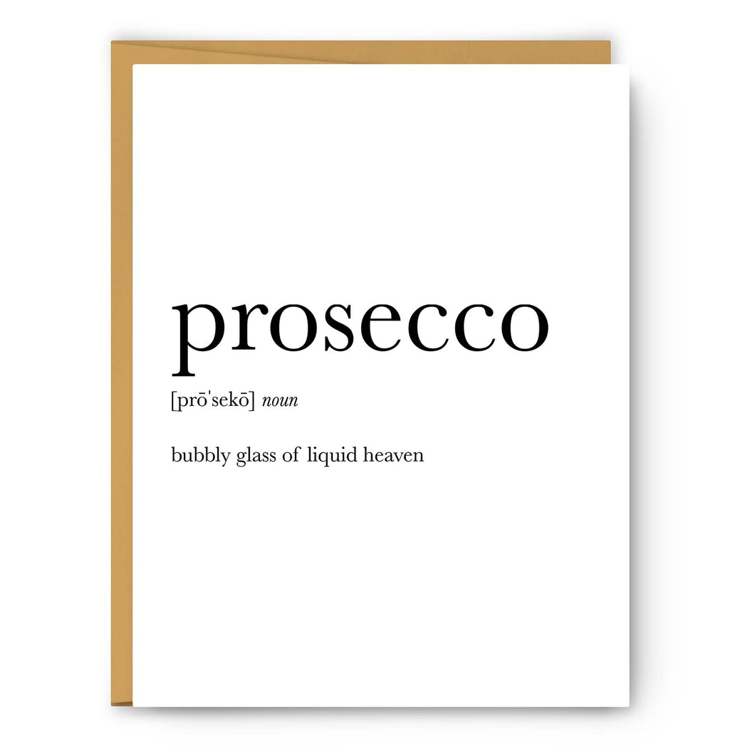 Prosecco Definition - Everyday Card