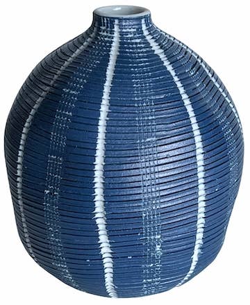 1415W22BL GUGU SAG S - WO 22BLUE Porcelain bud vase