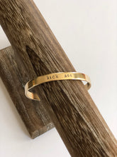 Load image into Gallery viewer, Brass Mantra Cuff in multiple sayings