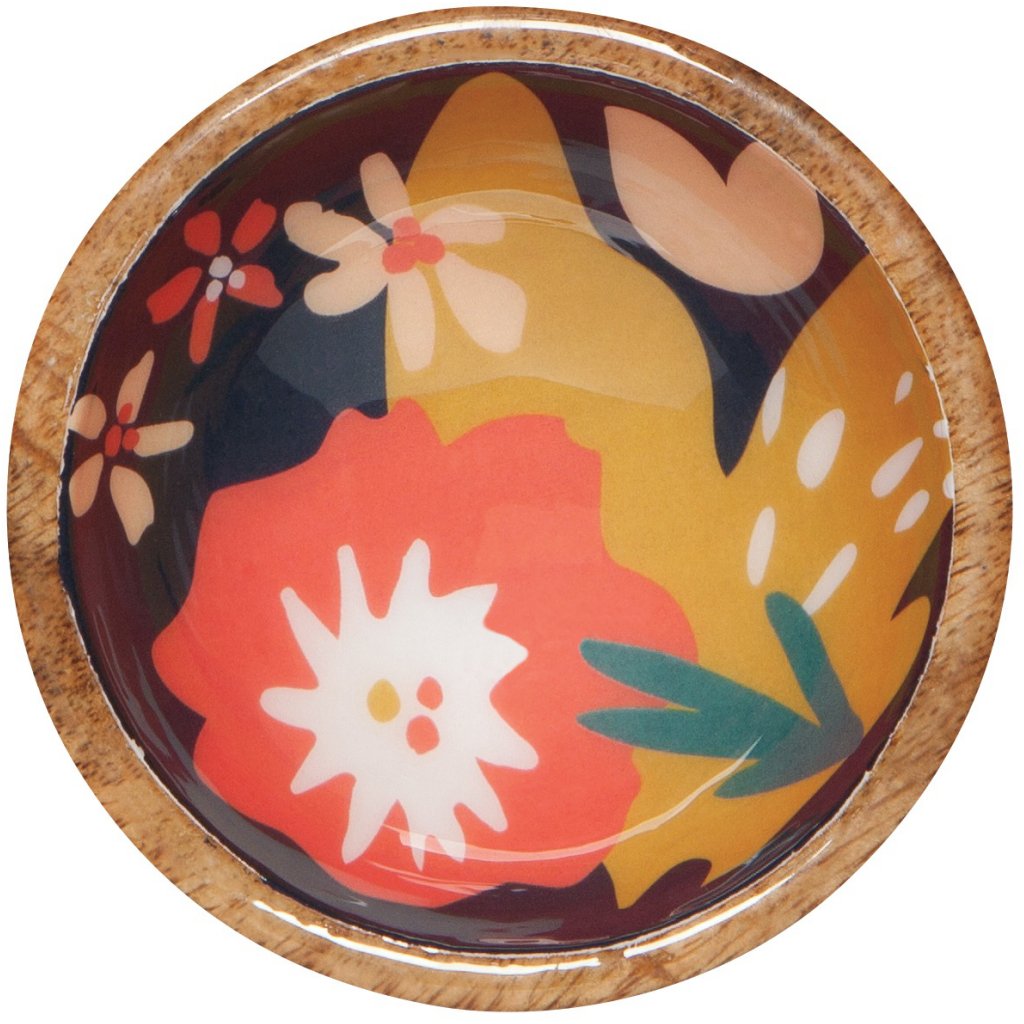 Mango Wood Pinch Bowl- NEW patterns!!