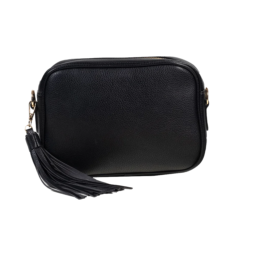 Vegan Pebble Leather Tassel Bag by Ahdorned
