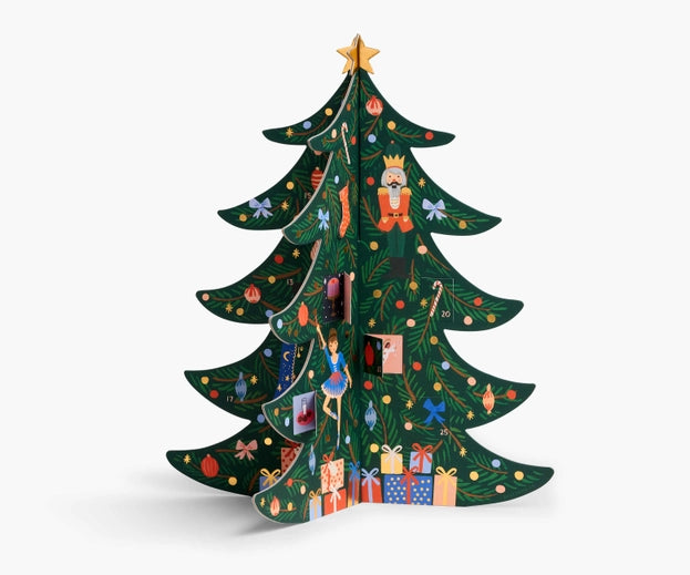 holiday tree advent calendar by rifle paper co.
