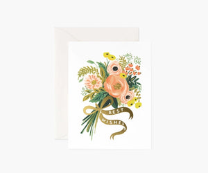 best wishes floral card by rifle paper co