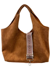Load image into Gallery viewer, 2 in 1 suede hobo bag by ahdorned!