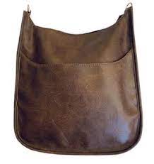 ahdorned vegan leather messenger bag
