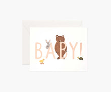 Load image into Gallery viewer, baby card by rifle paper co-multiple colors