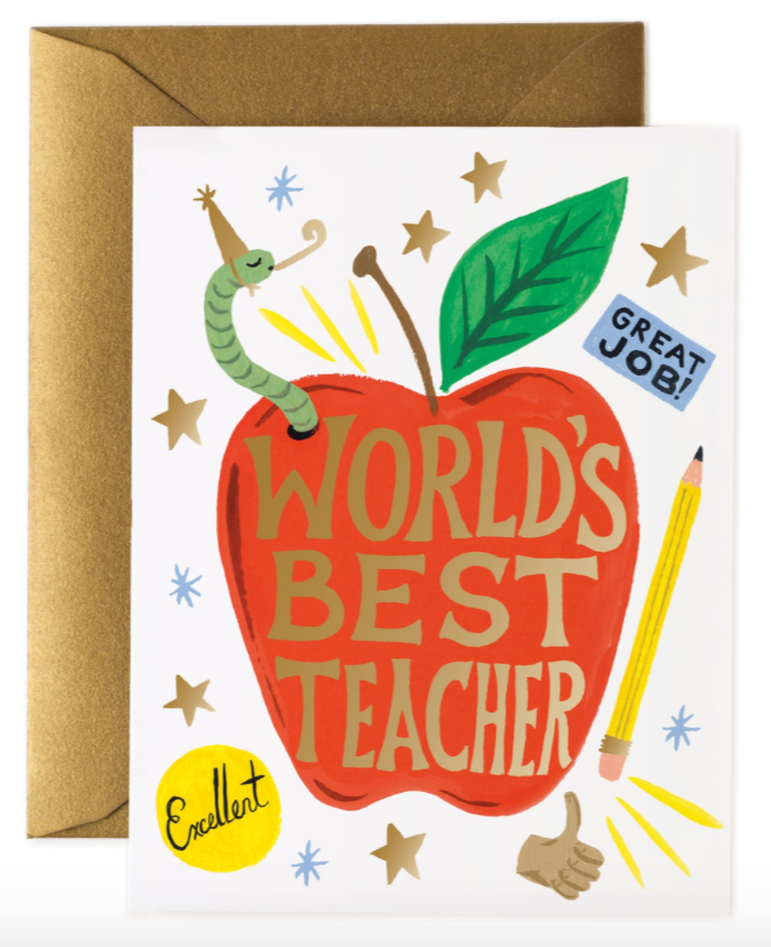 Best Teacher card