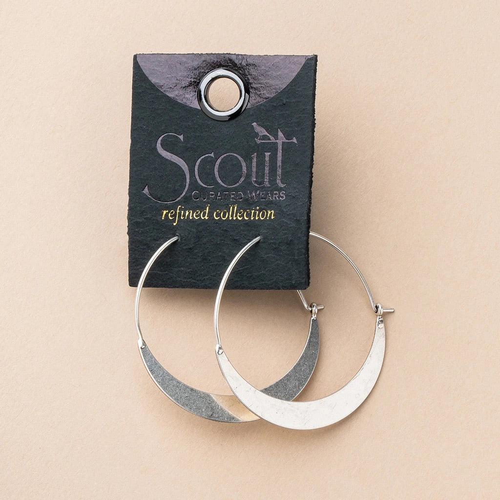 Refined Hoop in silver or gold