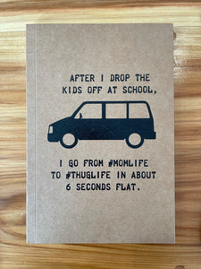 Hilarious Kraft Notebooks- assorted styles