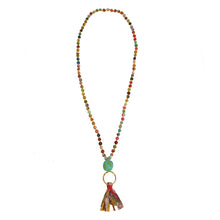 Load image into Gallery viewer, Kantha Spice Tassel Necklace