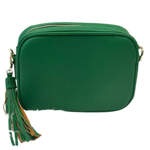 Vegan Pebble Leather Tassel Bag by Ahdorned