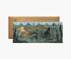 mermaid birthday card