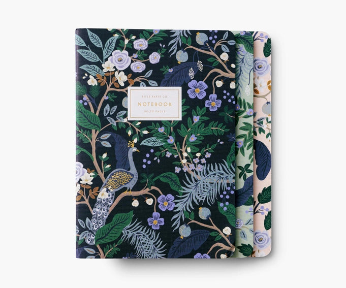 peacock 3 pack of note pads by rifle paper co.