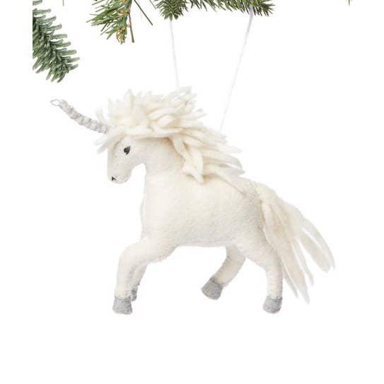 Magical Unicorn Ornament-pink or white