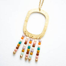 Load image into Gallery viewer, Beaded Fringe Necklace